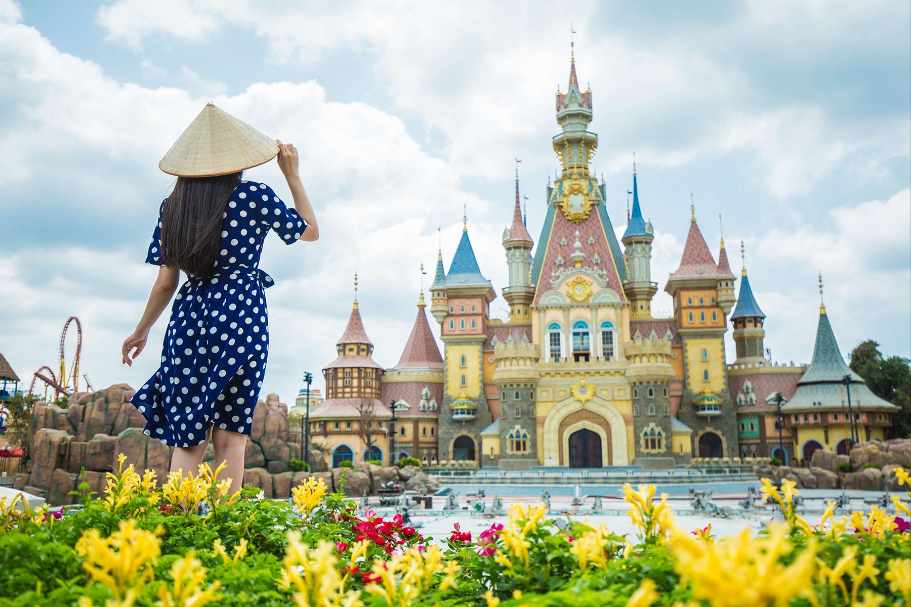 Tòa lâu đài ở VinWonders Phú Quốc
